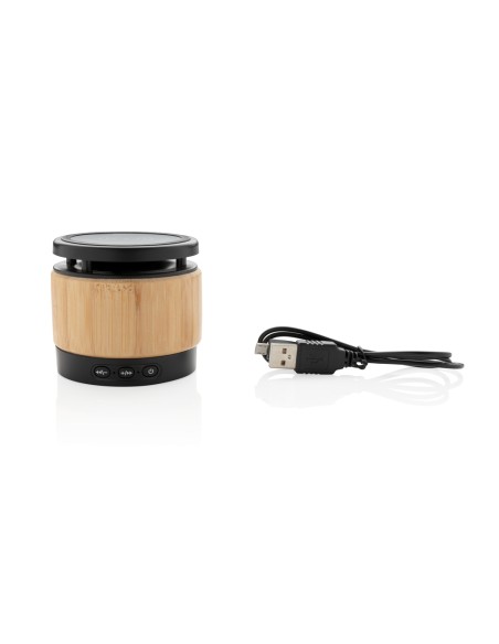 Speaker e caricatore wireless bambù Speaker e caricatore wireless bambù